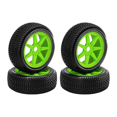 Amagogo 4X RC-Car-Räder und -Reifen, Ersatz-DIY-Zubehör, 1/8 RC-Car-Truck-Hobby-Modell-Crawler-Fahrzeuge, GrÜn Amagogo 4X RC-Car-Räder und -Reifen, Ersatz-DIY-Zubehör, 1/8 RC-Car-Truck-Hobby-Modell-Crawler-Fahrzeuge, GrÜn von Amagogo