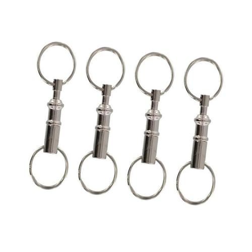 Amagogo 4pcs Abnehmbarer Key Double Spring Split Eindeutiger Schnellveröffentlichungsschlüsselkette von Amagogo