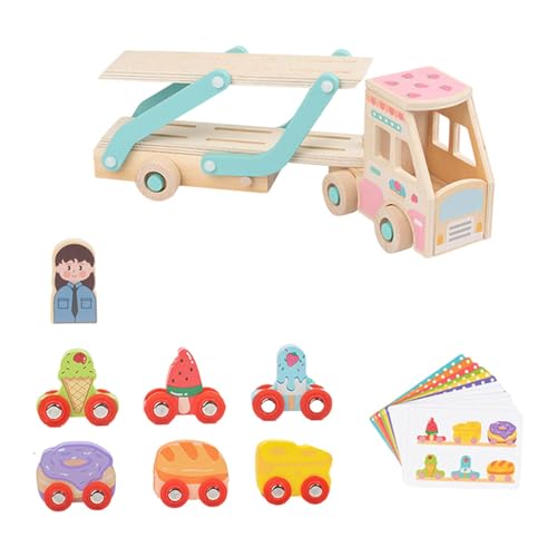 Amagogo Abschleppwagen-Spielzeug, Holzspielzeug-LKW, realistisch, Partygeschenke, kognitives Lernen, frühkindliche Entwicklung für die Inneneinrichtung, Essen Amagogo Abschleppwagen-Spielzeug, Holzspielzeug-LKW, realistisch, Partygeschenke, kognitives Lernen, frühkindliche Entwicklung für die Inneneinrichtung, Essen von Amagogo