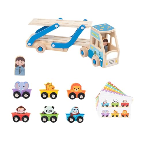 Amagogo Abschleppwagen-Spielzeug, Holzspielzeug-LKW, realistisch, Partygeschenke, kognitives Lernen, frühkindliche Entwicklung für die Inneneinrichtung, Tier Amagogo Abschleppwagen-Spielzeug, Holzspielzeug-LKW, realistisch, Partygeschenke, kognitives Lernen, frühkindliche Entwicklung für die Inneneinrichtung, Tier von Amagogo