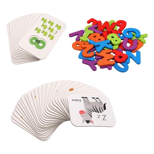 Amagogo Alphabet-Puzzle-Set, sensorisches Lehrspielzeug, Rechtschreibspiele, Frühlernspielzeug, Alphabet-Erkennungsspielzeug für Kinder, Jungen und Mädchen von Amagogo