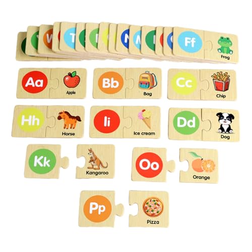 Amagogo -Alphabet-Puzzles ABC-Puzzles Aufklärung Bunte Lehrmittel Buchstaben Matching-Spiel Lernspielzeug für von Amagogo