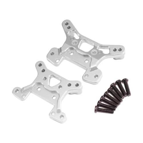 Amagogo Aluminiumlegierungs -Vorder- und Hinter -Stoßtürme Ersatz für Easy Installation RC -Auto -Stoßdämpfer für Wltoys 1/14 1/12 Skala RC Car Car, Argent von Amagogo