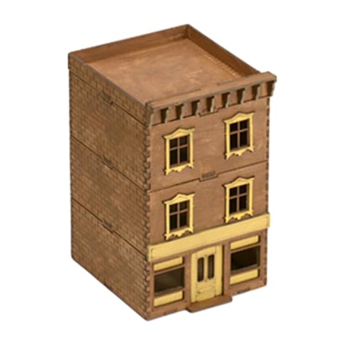 Amagogo Architekturmodell im Maßstab 1:72, 3D-Holzpuzzle, unbemaltes -Holzhausmodell für einzigartige Geschenke, Erwachsene, Kinder, Jungen, Mädchen, Stil b von Amagogo