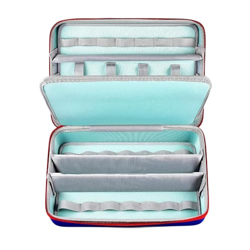 Amagogo Aufbewahrungskoffer für Spielzeugautos, Vitrine für Kinderautos, Tragetasche mit 36 ​​Fächern, Handreisetasche für Minispielzeug, Sammlerstücke, von Amagogo