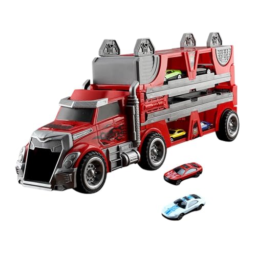Amagogo Autotransporter-LKW-Spielzeugset, zusammenklappbarer Aufbewahrungstransporter, interaktives Schlepper-LKW-Spielzeug für Kinder im Alter von 2 3 4 5, Rot Amagogo Autotransporter-LKW-Spielzeugset, zusammenklappbarer Aufbewahrungstransporter, interaktives Schlepper-LKW-Spielzeug für Kinder im Alter von 2 3 4 5, Rot von Amagogo