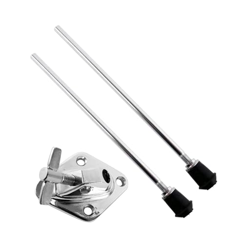 Amagogo Bassdrum-Beine, Trommelständer, professionelles, stabiles, rutschfestes Metall, Bassdrum-Füße zum Ersetzen von Schlaginstrumententrommeln, 1 Satz Amagogo Bassdrum-Beine, Trommelständer, professionelles, stabiles, rutschfestes Metall, Bassdrum-Füße zum Ersetzen von Schlaginstrumententrommeln, 1 Satz von Amagogo