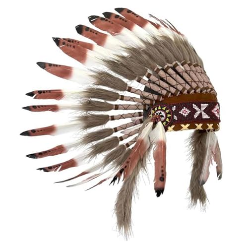 Amagogo Chief Indian Hat Stirnband für Bühnenperformance Mardi Gras Halloween Tanzshow Amagogo Chief Indian Hat Stirnband für Bühnenperformance Mardi Gras Halloween Tanzshow von Amagogo