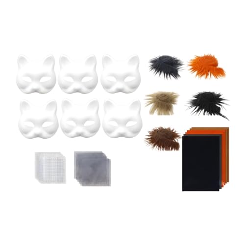 Amagogo DIY Kit Kostüme Accessoires Tiermaske für Frauen Männer Anfänger Halloween, Style A von Amagogo