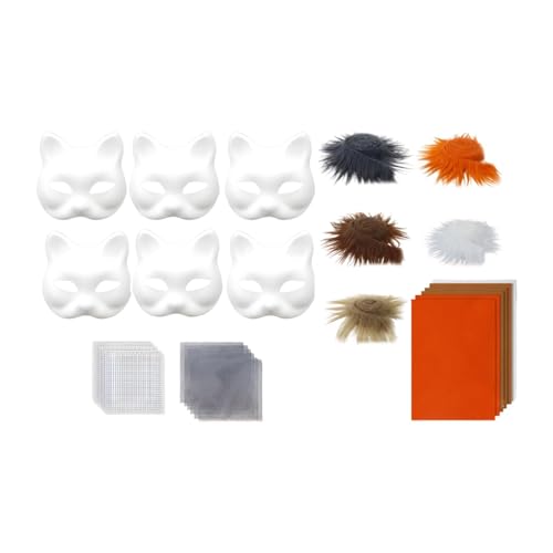Amagogo DIY Kit Kostüme Accessoires Tiermaske für Frauen Männer Anfänger Halloween, Style C von Amagogo