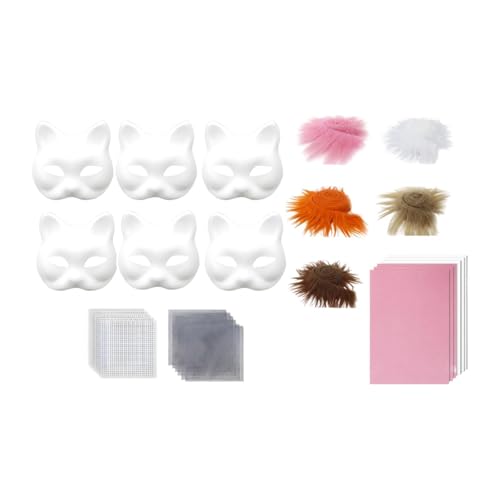 Amagogo DIY Kit Kostüme Accessoires Tiermaske für Frauen Männer Anfänger Halloween, Style E von Amagogo