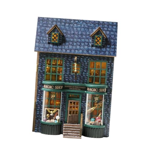 Amagogo DIY Miniaturhaus Bausätze Handgefertigte Tiny House Bausätze Maßstab 1:24 für Teenager, Kinder und Erwachsene, Geschäft von Amagogo