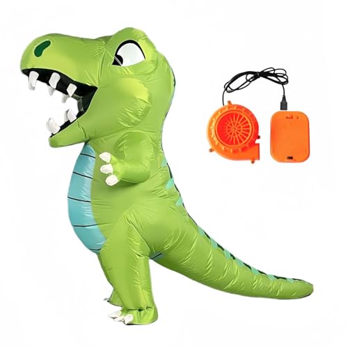 Amagogo Dinosaurier aufblasbares Kostüm -Outfit Ganzkörperanzug mit Halloween -Kostüm mit Gebläse, für Kinder von Amagogo