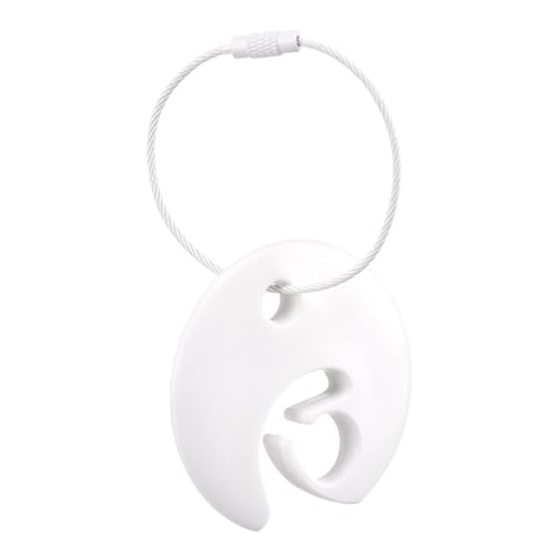 Amagogo Disc Clip Disc Holder Hanging Dedicated Ornament Durable Clasp Clip Compact Disc Carrier Clip for Daily Use, White von Amagogo