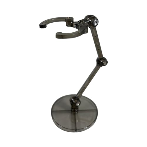 Display-Ständer, flexibel, DIY-Modell-Stützständer, Action-Figur-Display-Halter, Basis für 15,2 cm große Puppen, klares schwarz von Amagogo