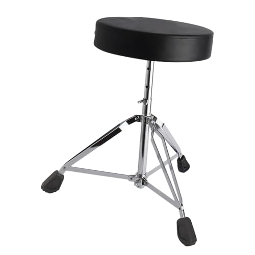 Amagogo Drum Throne Drum Sitzhocker, tragbarer Keyboard-Trommelstuhl, gepolsterter Sitz-Trommelhocker für Instrumentenspieler, Performance-Übungen von Amagogo