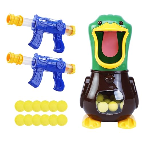 Amagogo Duck Foam Blasters Spielzeug Partyspiel Neuheit Interaktive Geburtstagsgeschenke für Mädchen Wettbewerbsspiele Geburtstagsgeschenk, 24 Bälle von Amagogo