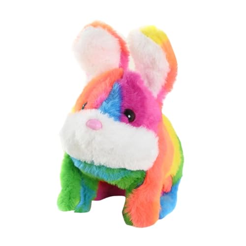Amagogo Elektrisches Häschen-Plüschtier, Stofftier mit Ton, Simulation, Geburtstagsgeschenk, kreativ, Partygeschenk, interaktives Plüschkaninchen, Bunt Amagogo Elektrisches Häschen-Plüschtier, Stofftier mit Ton, Simulation, Geburtstagsgeschenk, kreativ, Partygeschenk, interaktives Plüschkaninchen, Bunt von Amagogo
