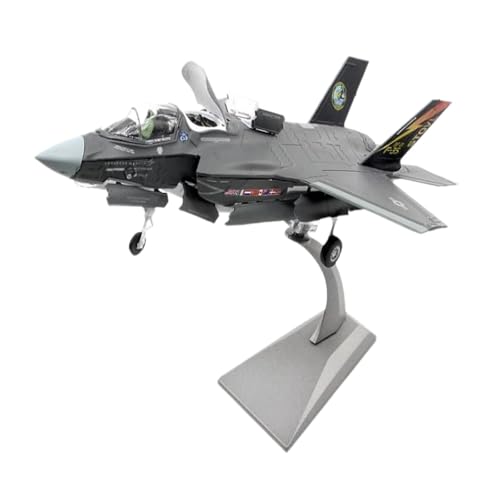 Amagogo F35 B Kampfjet-Modell im Maßstab 1/72, Kampfflugzeug-Modell, Ornament, Flugzeugmodell, Druckguss-Flugzeugmodell für Schlafzimmer, Zuhause von Amagogo
