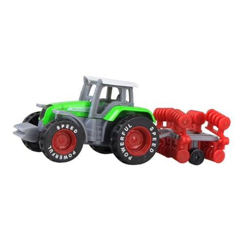 Amagogo Farm Tractor Truck Toy Push and Go Party Supplies Geschenk sammelbarer Reibungsantrieb für Bauwagen für Kinder ab 3 Jahren, GrÜn von Amagogo