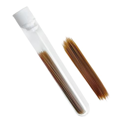 Amagogo Faux Cat Whisker Puppenbärte Multifunktion gestopfte Spielzeug Whisker Künstliche Tierbart für Gesicht Kostüm -Filzprojekte, Braun, 0.35 Mm von Amagogo