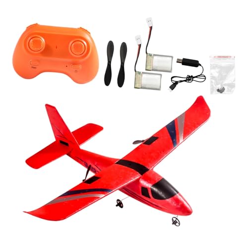 Amagogo Ferngesteuertes Flugzeug, 2 Kanäle, flugbereit mit Propellern, tragbares RC-Flugzeug, ferngesteuertes Segelflugzeug für Erwachsene, Mädchen, Jungen, 2 Batterie Rot Amagogo Ferngesteuertes Flugzeug, 2 Kanäle, flugbereit mit Propellern, tragbares RC-Flugzeug, ferngesteuertes Segelflugzeug für Erwachsene, Mädchen, Jungen, 2 Batterie Rot von Amagogo