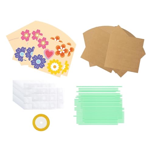 Amagogo Flower Bouquet Craft Kit, Machen Sie Ihr eigenes Blumenstrauß, kreativ, Blumenpapierhandwerk DIY für die Schule, Valentinstag, Aktivitäten, 48 Stück Amagogo Flower Bouquet Craft Kit, Machen Sie Ihr eigenes Blumenstrauß, kreativ, Blumenpapierhandwerk DIY für die Schule, Valentinstag, Aktivitäten, 48 Stück von Amagogo