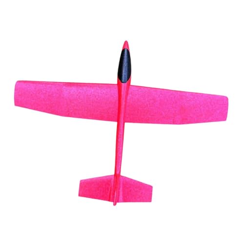 Amagogo Foam Flugzeug Spielzeugflugzeug Spielzeug leicht zu Fly -Flugzeuge, Hand werfen Fliegerspielzeug für Kinder Segelflugzeug für Anfänger Mädchen Kinder, Rot von Amagogo
