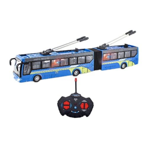 Amagogo Funkferngesteuerter Bus, Ferngesteuertes Auto, Maßstab 1:32, Türen zum Öffnen, Geschenke, 27 MHz, realistische Lichter, Schulbus, Modell, Spielbus, Blau Lang Amagogo Funkferngesteuerter Bus, Ferngesteuertes Auto, Maßstab 1:32, Türen zum Öffnen, Geschenke, 27 MHz, realistische Lichter, Schulbus, Modell, Spielbus, Blau Lang von Amagogo