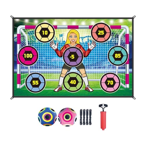 Amagogo Fußballspiel -Set mit klebrigen Fußball -Flanellziel, Fußballspiel -Set, Target Toss Party Game für Kinder, Style D Amagogo Fußballspiel -Set mit klebrigen Fußball -Flanellziel, Fußballspiel -Set, Target Toss Party Game für Kinder, Style D von Amagogo