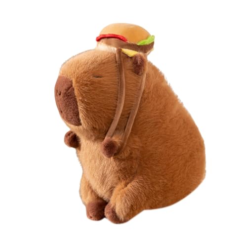 Amagogo Gefülltes Capybara-Plüschtier, Tierplüschtier, kuscheliges, umarmbares, lebensechtes Capybara-Figur, süßes Plüschtier als Begleitspielzeug, 23CM von Amagogo