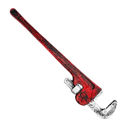 Amagogo Halloween-Rohrzange, Cosplay-Requisite, Horror-Handwerkzeug, Modell, Party-Kostüm, Schraubenschlüssel, Spielzeug für Rollenspiele, Rot Silber Amagogo Halloween-Rohrzange, Cosplay-Requisite, Horror-Handwerkzeug, Modell, Party-Kostüm, Schraubenschlüssel, Spielzeug für Rollenspiele, Rot Silber von Amagogo