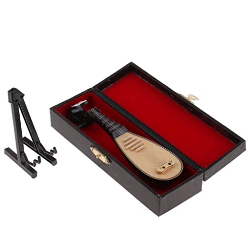 Amagogo Handgefertigte Mini Holzlaute/Das Pipa Modell mit für 1/6 Actionfiguren 12 Puppenzubehör Amagogo Handgefertigte Mini Holzlaute/Das Pipa Modell mit für 1/6 Actionfiguren 12 Puppenzubehör von Amagogo