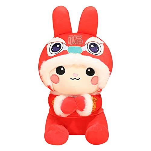 Amagogo Hase Plüschtiere Dekor Geschenk Tier Tiermotiv Chinesischer Stil für Chinesisches Frühlingsfest Party Favor Kinder, Roter Tang-Anzug 20cm Amagogo Hase Plüschtiere Dekor Geschenk Tier Tiermotiv Chinesischer Stil für Chinesisches Frühlingsfest Party Favor Kinder, Roter Tang-Anzug 20cm von Amagogo
