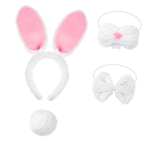 Amagogo Hasenkostüm-Set, Kopfbedeckung, modern, für Bühnenshows, Karneval, Mottopartys, Weiß Amagogo Hasenkostüm-Set, Kopfbedeckung, modern, für Bühnenshows, Karneval, Mottopartys, Weiß von Amagogo