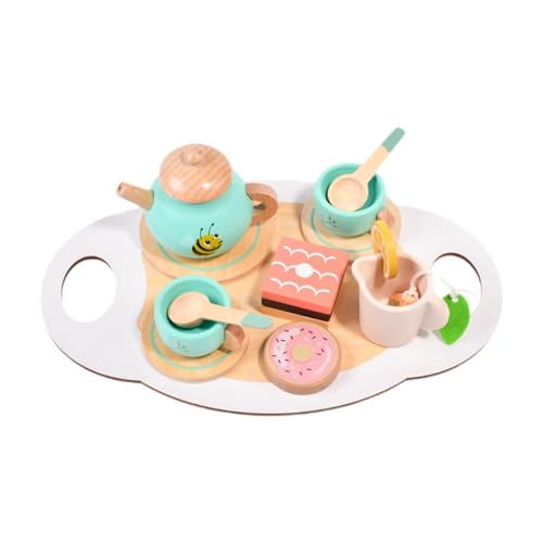Amagogo Hölzernes Teeservice, Prinzessin, Teeparty-Zeit, Küchenspielzeug, Rollenspiel, Küchenzubehör, für Kinder, Mädchen, Jungen, Geburtstagsgeschenk Amagogo Hölzernes Teeservice, Prinzessin, Teeparty-Zeit, Küchenspielzeug, Rollenspiel, Küchenzubehör, für Kinder, Mädchen, Jungen, Geburtstagsgeschenk von Amagogo