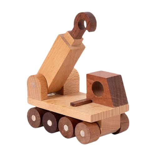 Amagogo Holzauto-Spielzeug, Handschiebespielzeug, Neuheit, handgefertigte Dekoration, Frühlernspiel, Kinder-Technikfahrzeugmodell für Partyjungen, Style I von Amagogo