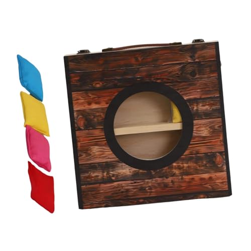 Amagogo Holzdesktop Cornhole Game Tabletop Cornhole Set Corn Hole Board Spaß mit 4 Bohnensäcke für Kinder und Erwachsene Heimatkarneval, Schwarz Amagogo Holzdesktop Cornhole Game Tabletop Cornhole Set Corn Hole Board Spaß mit 4 Bohnensäcke für Kinder und Erwachsene Heimatkarneval, Schwarz von Amagogo