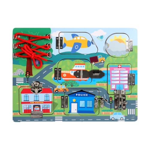 Amagogo Holzriegel-Arbeitsbrett, sensorisches Holzspielzeug, pädagogische Lernaktivität für Jungen, Mädchen, Kindergeburtstagsgeschenk Amagogo Holzriegel-Arbeitsbrett, sensorisches Holzspielzeug, pädagogische Lernaktivität für Jungen, Mädchen, Kindergeburtstagsgeschenk von Amagogo