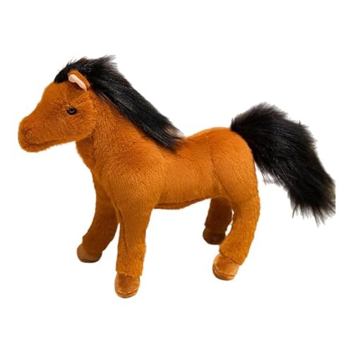 Amagogo Horse Doll werfen Kissen Stehende Ornament, Stofftier, für Freunde Kinder Kinder Jungen Mädchen Neujahr Geschenk, L Brown Amagogo Horse Doll werfen Kissen Stehende Ornament, Stofftier, für Freunde Kinder Kinder Jungen Mädchen Neujahr Geschenk, L Brown von Amagogo