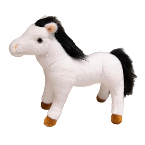 Amagogo Horse Doll werfen Kissen Stehende Ornament, Stofftier, für Freunde Kinder Kinder Jungen Mädchen Neujahr Geschenk, L White Amagogo Horse Doll werfen Kissen Stehende Ornament, Stofftier, für Freunde Kinder Kinder Jungen Mädchen Neujahr Geschenk, L White von Amagogo