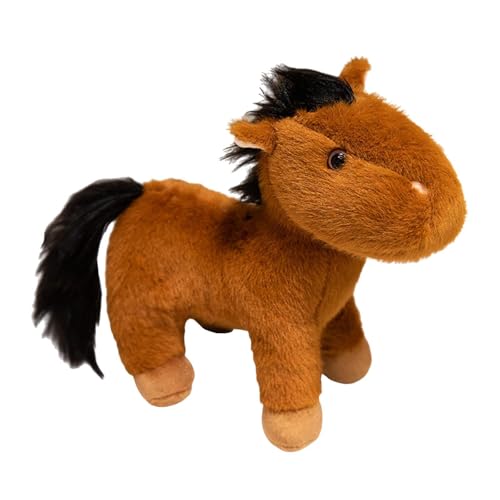 Amagogo Horse Doll werfen Kissen Stehende Ornament, Stofftier, für Freunde Kinder Kinder Jungen Mädchen Neujahr Geschenk, S Brown Amagogo Horse Doll werfen Kissen Stehende Ornament, Stofftier, für Freunde Kinder Kinder Jungen Mädchen Neujahr Geschenk, S Brown von Amagogo
