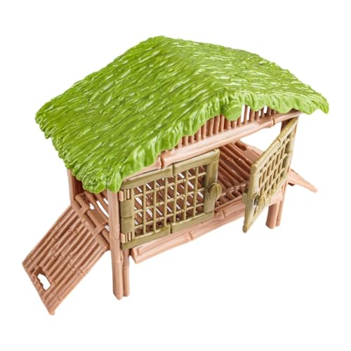Amagogo Hühnchen -Käfig -Gebäude Spielzeuglandschaftslandschaft Modell Mikrolandschaft Interaktive Treppe Geschenk Bauernhaus Spielzeug für Kinder, Käfig von Amagogo