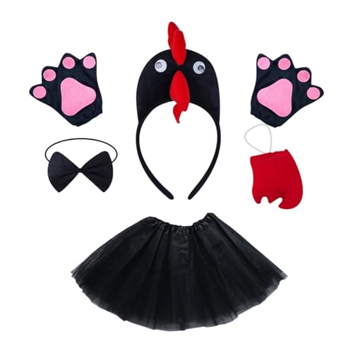Amagogo Huhn-Kostüm, niedlich, Ostern, für Feiertage, Erntedankfest, Cosplay, Requisite für Mädchen und Kinder, Schwarz Amagogo Huhn-Kostüm, niedlich, Ostern, für Feiertage, Erntedankfest, Cosplay, Requisite für Mädchen und Kinder, Schwarz von Amagogo