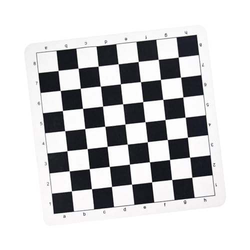 Amagogo International PU Leder Schachbrett PU Leder Turnier Roll Up Schachbrett Turnier Schachmatte Schachmatte Schachmatte für Anfänger, L von Amagogo