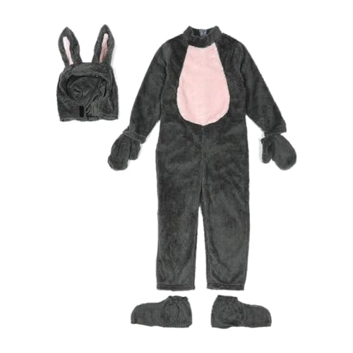 Amagogo Kaninchen Kostüm Set Handschuhe Kopfbeobachter Cosplay -Pyjama für Dress -up Festival, Xs von Amagogo
