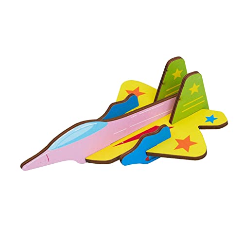 Amagogo Karikatur-Holzeinsatz-Puzzle, lustiges Spiel, Kunsthandwerk, Lernspielzeug, Kindergarten-DIY-Spielzeugmodell für Kleinkinder-Geburtstagsgeschenke, Ebene von Amagogo