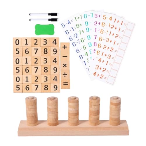 Amagogo Kinder Holz Zahlen Zählen Spielzeug Kindergarten Lernen Bildung Spielzeug Stapeln Mathe Manipulative Spielzeug für Vorschul Kleinkinder Amagogo Kinder Holz Zahlen Zählen Spielzeug Kindergarten Lernen Bildung Spielzeug Stapeln Mathe Manipulative Spielzeug für Vorschul Kleinkinder von Amagogo