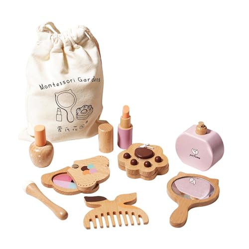 Amagogo Kinder Make -up Kit Girl tun Make - Little Princess Geschenkset Holzkinder Eitelkeit für kleine Mädchen Geburtstagsgeschenke von Amagogo
