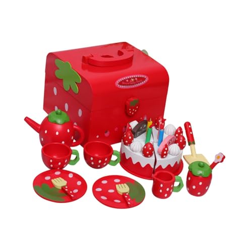Amagogo Kinder-Tee-Party-Set mit Spielen, Dessert-Tablett, Teekanne, Nachmittagstee-Spielset, Holz-Tee-Set, Rollenspiel, Küchenspielzeug Amagogo Kinder-Tee-Party-Set mit Spielen, Dessert-Tablett, Teekanne, Nachmittagstee-Spielset, Holz-Tee-Set, Rollenspiel, Küchenspielzeug von Amagogo